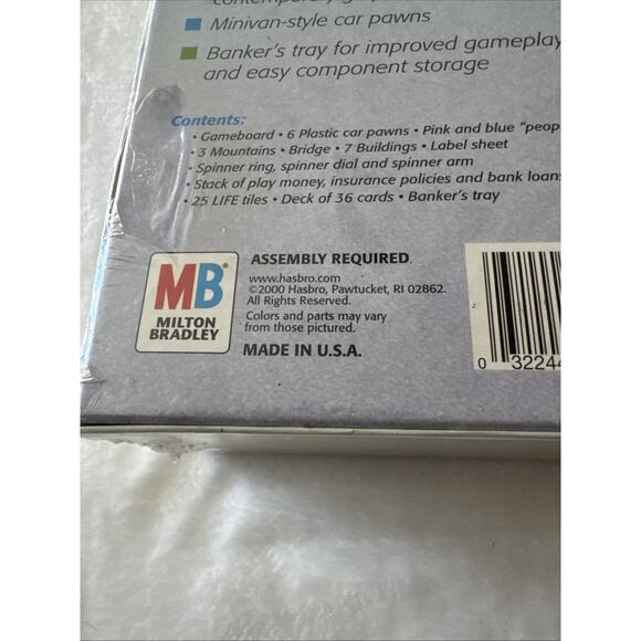 The Game of Life Milton Bradley 2000 Classic Board Game Kids Family NEW SEALED - Picture 4 of 5